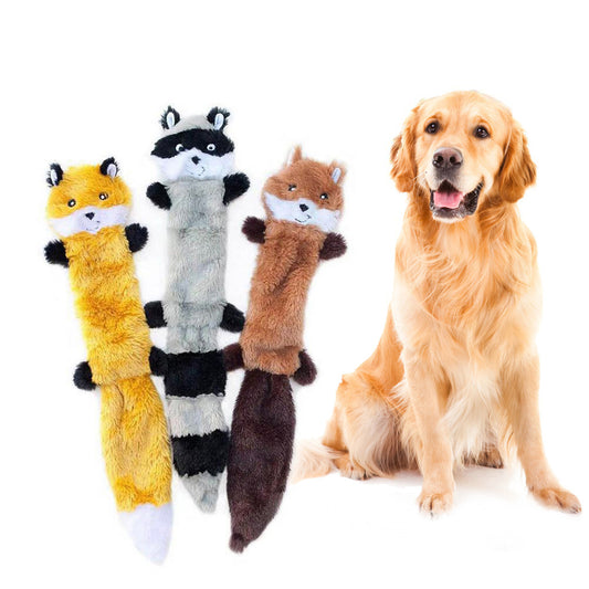 Cute Plush Dog Toy with Squeaker