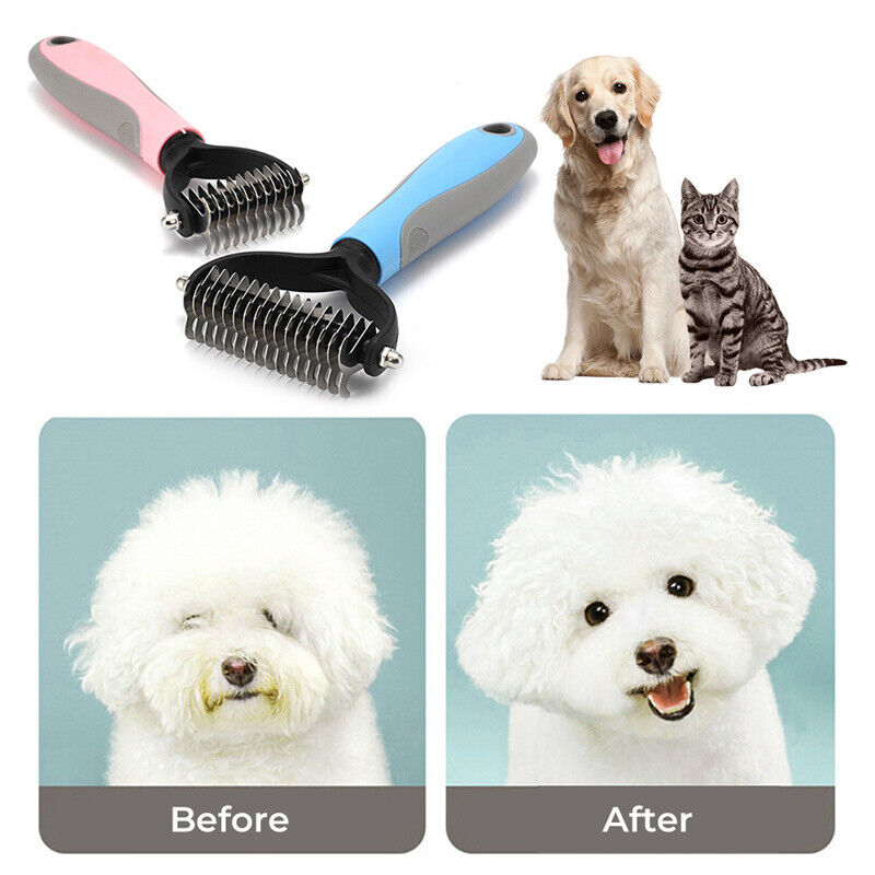 Dog Bath Brush before after