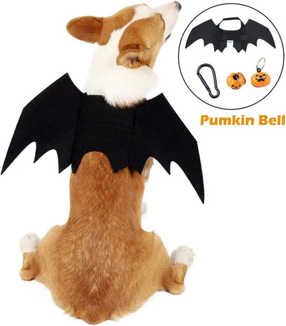 brown dog with Bat Wings & Bell Style
