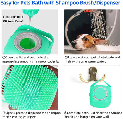 Dog Brush & Shampoo Massager how to use