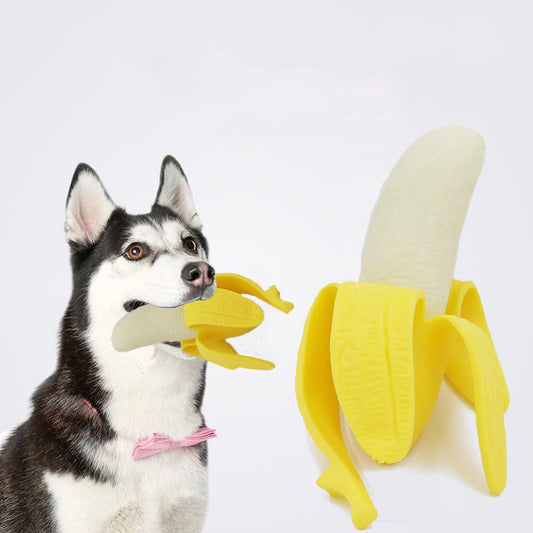 Squeaky Banana Dog Toy